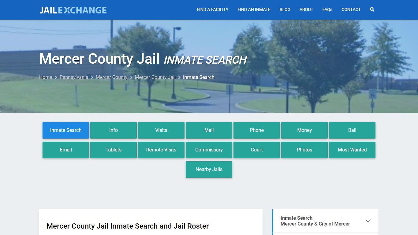 Inmate Search: Roster & Mugshots - Mercer County Jail, PA